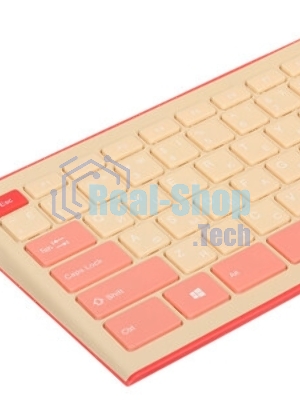 Комплект клавиатура + мышь Acer OCC205 беспроводной USB, 1200 dpi, розовый/бежевый