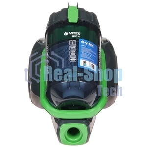 Пылесос Vitek VT-8130 черный/зеленый, 450/2200 Вт, уборка сухая, пылесборник контейнер 3,5 л
