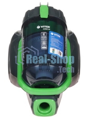 Пылесос Vitek VT-8130 черный/зеленый, 450/2200 Вт, уборка сухая, пылесборник контейнер 3,5 л
