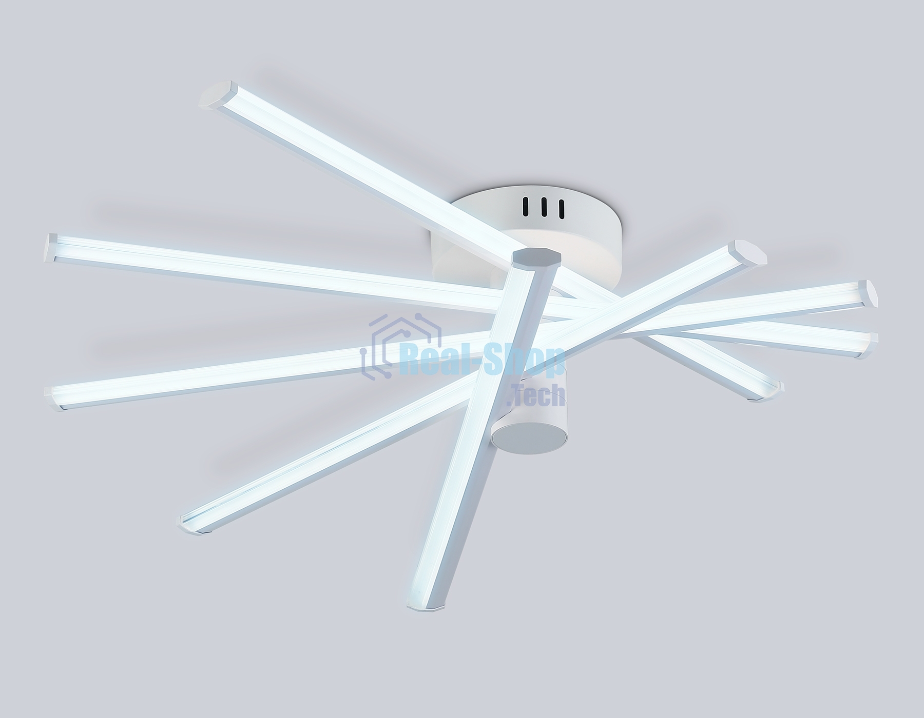 Потолочный светодиодный светильник Ambrella light FL6221 WH белый 70W 3000K-6400K 605*605*170 (ПДУ ИК)