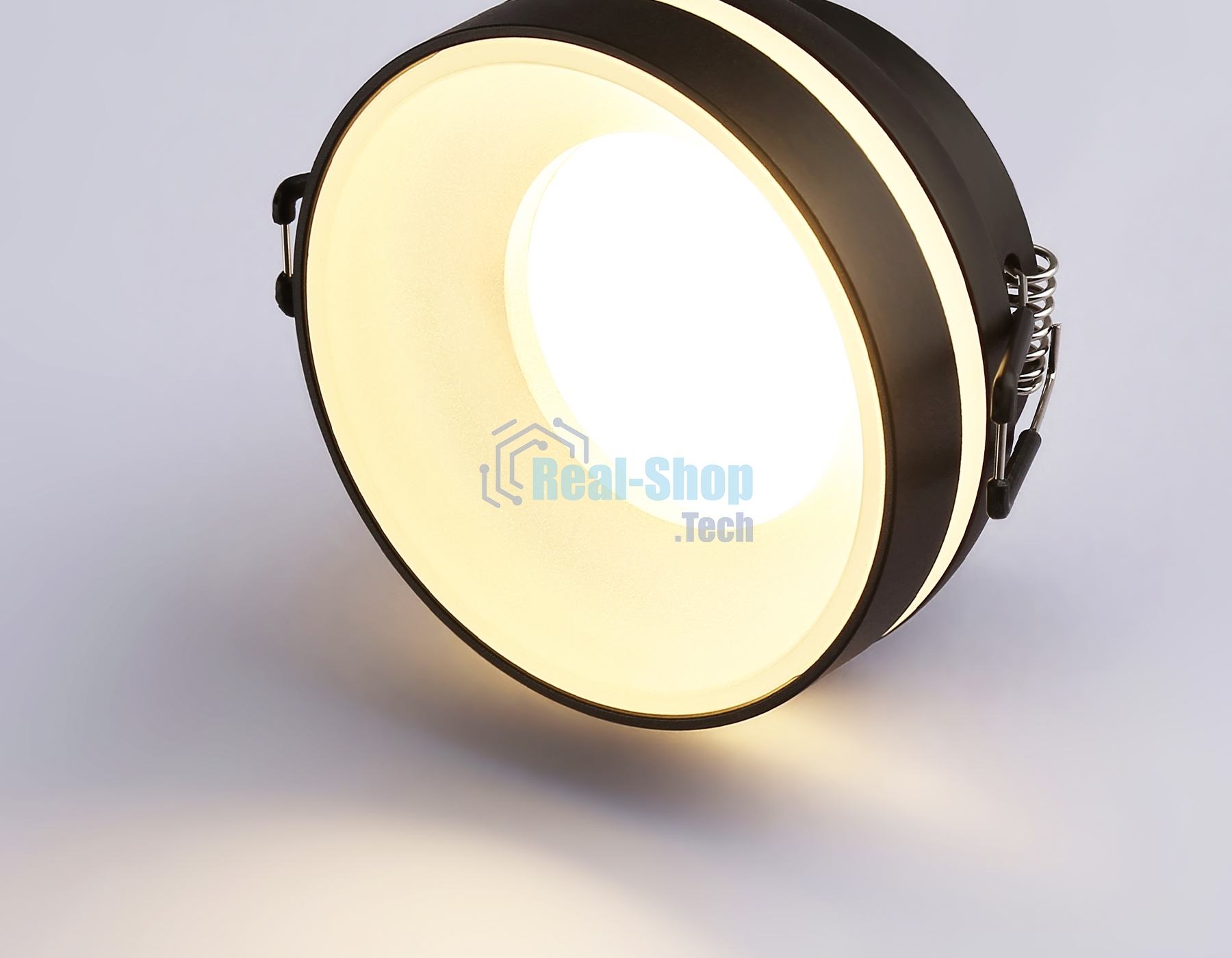 Светильник Ambrella light TN3306 BK/FR черный/белый матовый MR16 GU5.3 D80*43