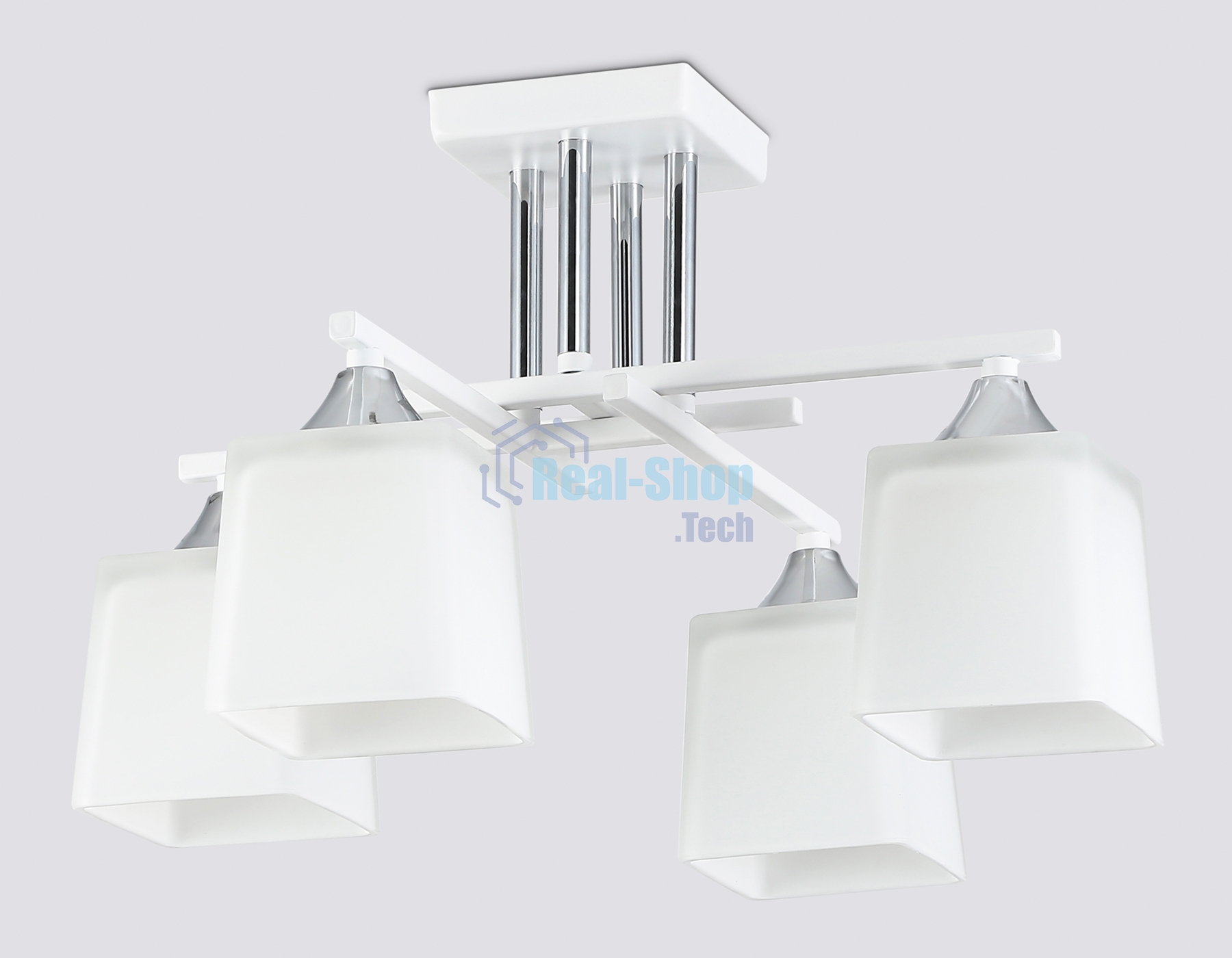 Светильник Ambrella light TR303041/4 WH белый E27/4 max 60W 420*420*260
