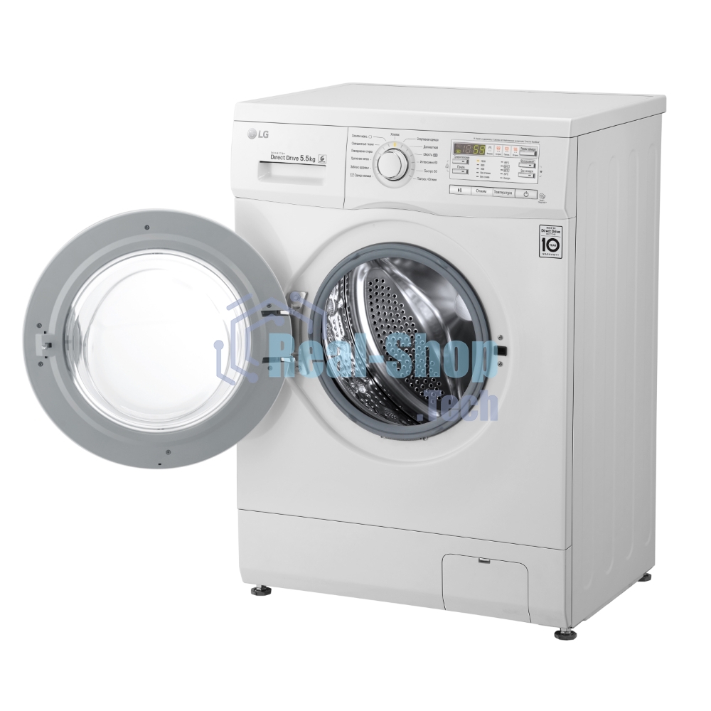 Стиральная машина LG F10B8MD белая, загрузка фронтальная 5.5кг, 1000 об/мин., класс: A