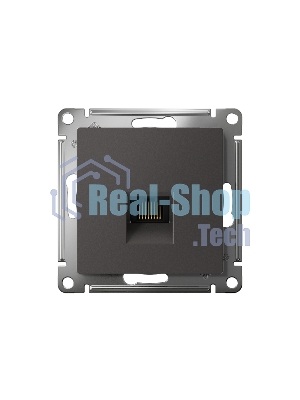 Розетка компьютерная AtlasDesign RJ45 кат. 5Е механизм базальт SE ATN001483