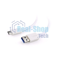 Кабель USB Cablexpert CCP-USB3-AMCM-1M-W, USB3.0 AM/USB Type-C, 1м, белый, пакет
