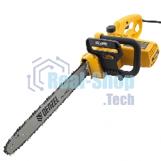 Пила цепная электрическая Denzel EDS-2200P 2,2кВт, поперечная, шина 45см, шаг 3/8, паз 1,3 мм, 63 зв