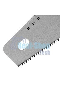 Ножовка по дереву Sparta 400 мм, 7-8 TPI, зуб-2D, каленый зуб, линейка, двухкомпонентная рукоятка