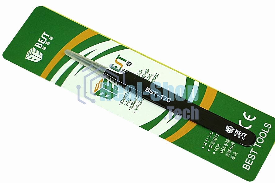 Пинцет Best BST-17С прямой острый 115мм