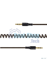 Кабель аудио Cablexpert CCA-405-6, Jack3.5 - Jack3.5, 2м, спиральный