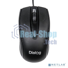 Мышь проводная Dialog Comfort MOС-17U черный, 1200 dpi, USB, кнопки - 3