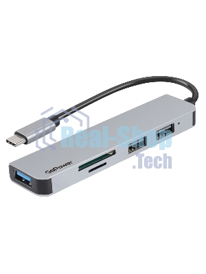 USB-концентратор GoPower GPH5-1 3USB/MicroSD/SD Type-C (m) USB3.0 (1/100)