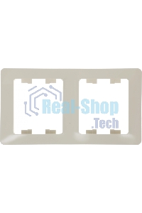 Рамка 2-м Glossa верт. беж. SchE GSL000206