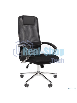 Кресло офисное Chairman 612 Россия черный, хром (7202690)