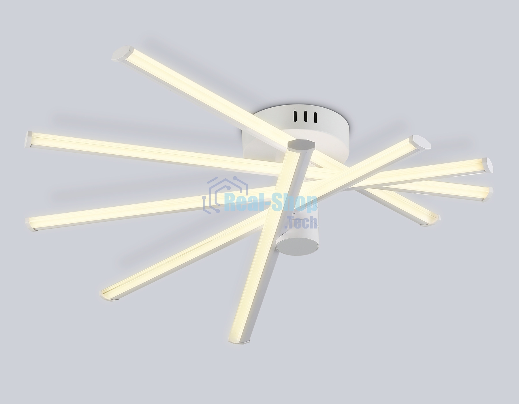 Потолочный светодиодный светильник Ambrella light FL6221 WH белый 70W 3000K-6400K 605*605*170 (ПДУ ИК)