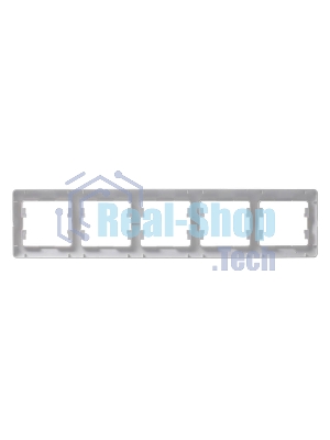 Рамка 5-м Glossa горизонт. алюм. SchE GSL000305