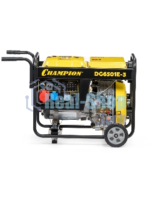 Электрогенератор дизельный Champion DG6501E-3, 6.6 кВт, 82 дБ, 103 кг
