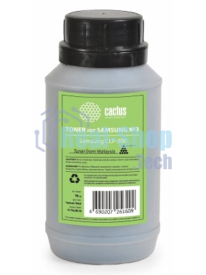 Тонер для принтера Cactus CS-TSG3BK-90 черный (флакон 90гр) Samsung CLP-300