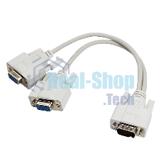Переходник штекер Rexant VGA - 2 гнезда VGA, провод