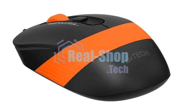 Мышь проводная A4Tech Fstyler FM10 черный/оранжевый, 1600 dpi, USB, кнопки - 4