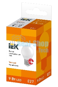 Лампа cветодиодная Iek LLE-G45-9-230-30-E27 ECO G45 шар 9Вт 230В 3000К E27