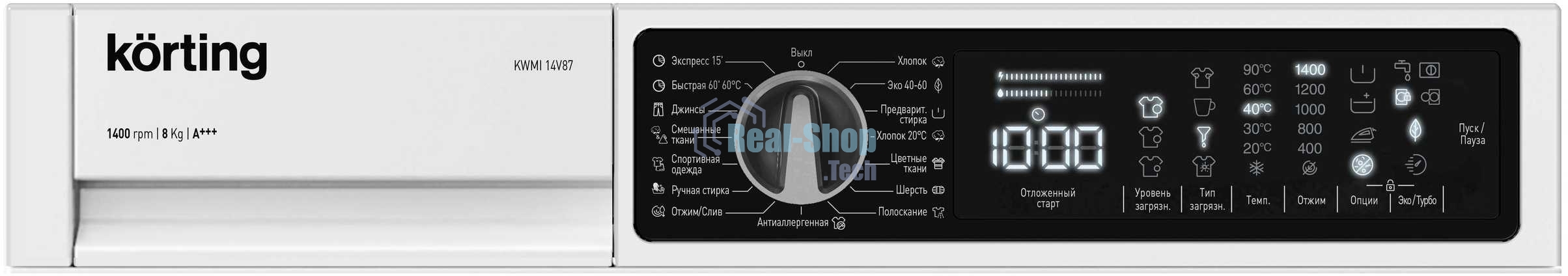 Стиральная машина Korting KWMI 14V87, встраиваемая