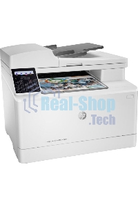 МФУ лазерное HP Color LaserJet Pro M183fw (7KW56A), A4, цветной, печ. до 16 стр/мин., скан. до 15 стр/мин. (ч/б) 8 стр/мин. (цвет), 600 x 600 dpi (печать) 1200x1200dpi (скан.), USB, RJ-45, Wi-Fi, Air Print, Mopria