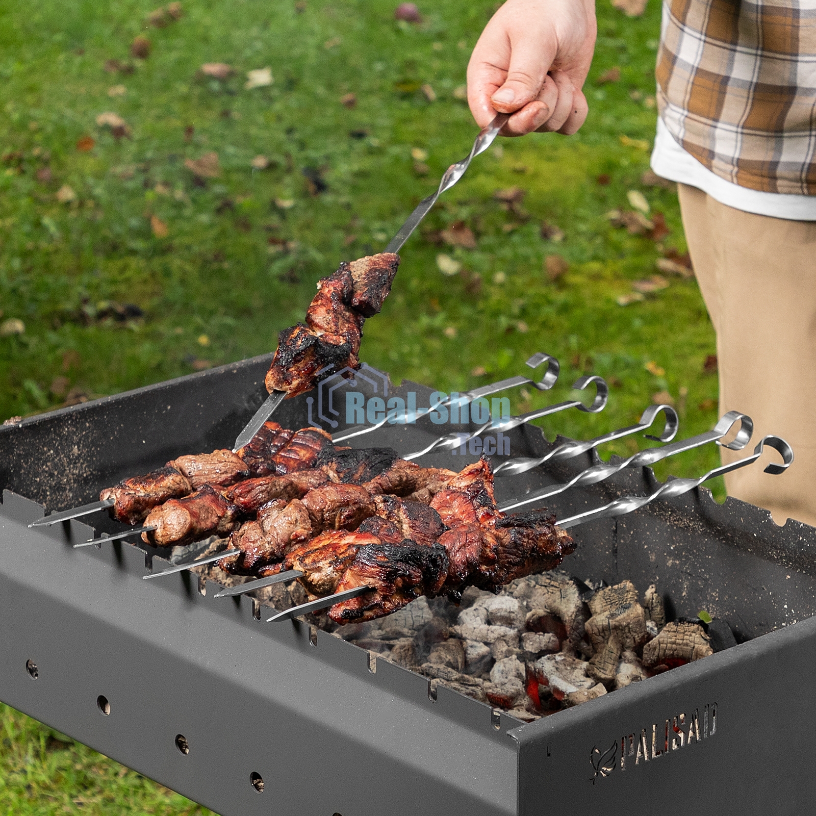 Шампуры с чехлом 45 см (6 шт.) Camping Palisad