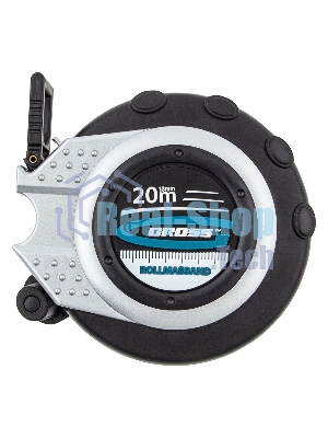 Рулетка геодезическая GROSS 31251 20 м х 13 мм, закр. корп., металл. лента, нейлон, двуст. шкала