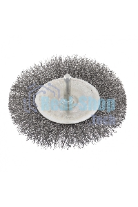Щетка для дрели Сибртех 100 мм, плоская со шпилькой, витая проволока 0,3 мм