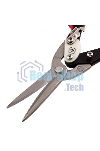 Ножницы по металлу Matrix, удлиненные, 290 мм, прямой рез, CrMo, 2-комп.обрезиненные рук-ки, PRO