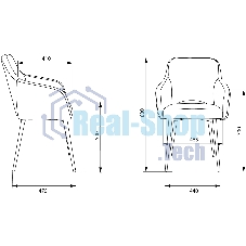 Кресло офисное Бюрократ CH-380F черный, эко.кожа, на ножках металл