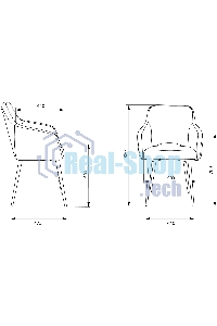 Кресло офисное Бюрократ CH-380F черный, эко.кожа, на ножках металл