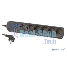 Сетевой фильтр Ippon BK-6-EU-1.8-16-B 1.8 м (6 розеток) черный (коробка)