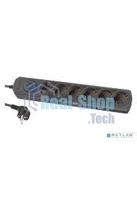 Сетевой фильтр Ippon BK-6-EU-1.8-16-B 1.8 м (6 розеток) черный (коробка)