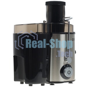 Соковыжималка Centek CT-1209 стальной/чёрный, центробежная, 600 Вт, 500 мл, механическое