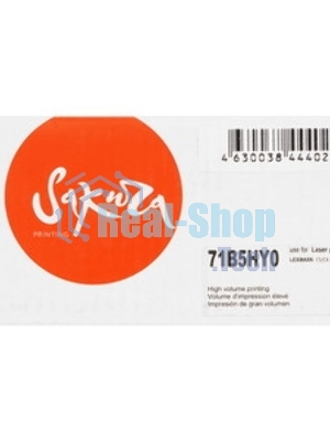 Картридж Sakura 71B5HY0 для Lexmark CS417dn/CS517de/CX417de/CX517de, желтый, 3500 к.