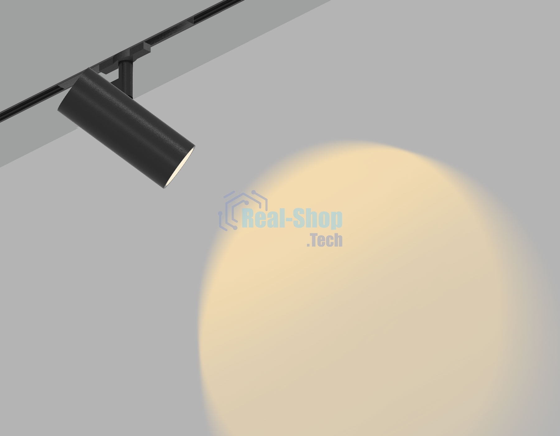 Трековый светильник GL2310 BK черный IP20 18W 3CCT 3000/4200/6400K 48V D55*120