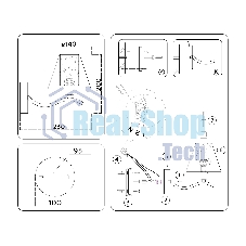 Настенный светильник Ambrella light LH57095 BS/FR латунь/белый матовый E14 max 40W 230*140*200