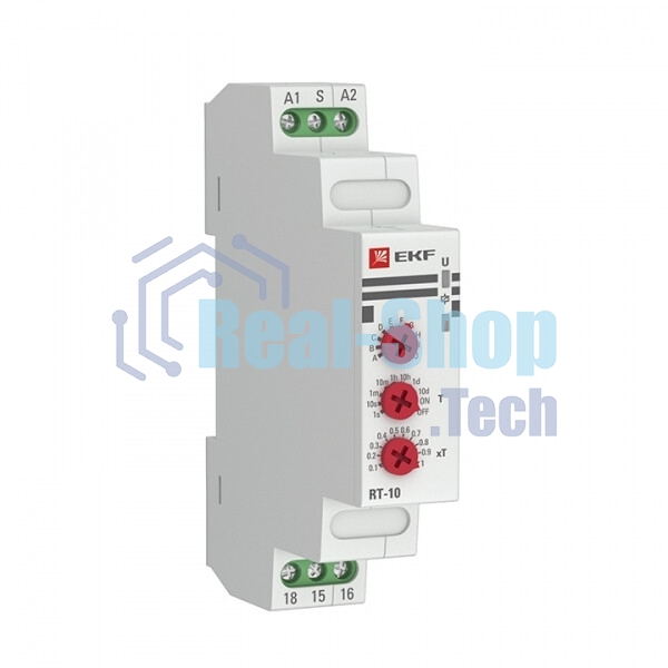 Реле времени EKF PROxima (10 устанавл. функц.) RT-10 12-240В