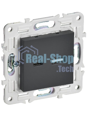 SKANDY Розетка USB A+C 18Вт SK-R13G графит  | SK-U22-018-K53 | IEK