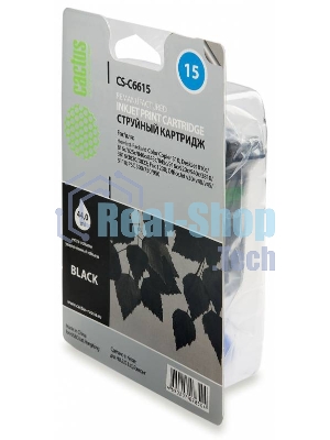 Картридж струйный Cactus CS-C6615 черный (42 мл) для №15 HP DJ 810c/816c/825c/840c/843c/845c