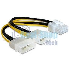 Разветвитель питания Gembird CC-PSU-81, 2хMolex->PCI-Express 8pin, для подключения в/к PCI-Е (8pin) к б/п ATX