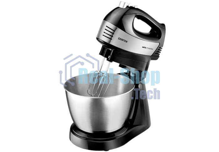 Миксер Centek CT-1124 (черн/сталь)