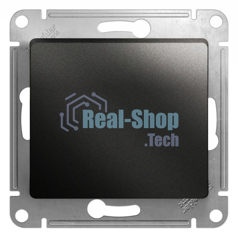 Механизм выключателя 1-кл. СП Glossa 10А IP20 10AX антрацит SchE GSL000711