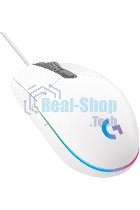 Мышь проводная Logitech G102 LIGHTSYNC белый, 8000 dpi, USB, кнопки - 6