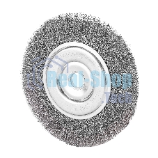 Щетка для УШМ Сибртех, 200 мм, посадка 22,2 мм, плоская, витая проволока