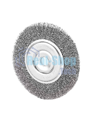 Щетка для УШМ Сибртех, 200 мм, посадка 22,2 мм, плоская, витая проволока