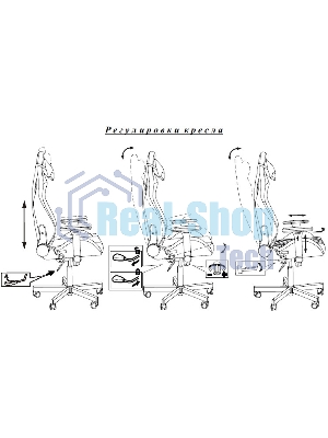 Кресло Knight Gladiator черный, экокожа, 120 кг, механизм качания