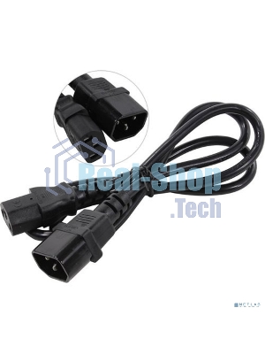 Кабель монитор-компьютер (UPS->уст-во) ExeGate Power EC-1P (С13->С14) VDE-250V-3*0,75-CU, 10A, 1м