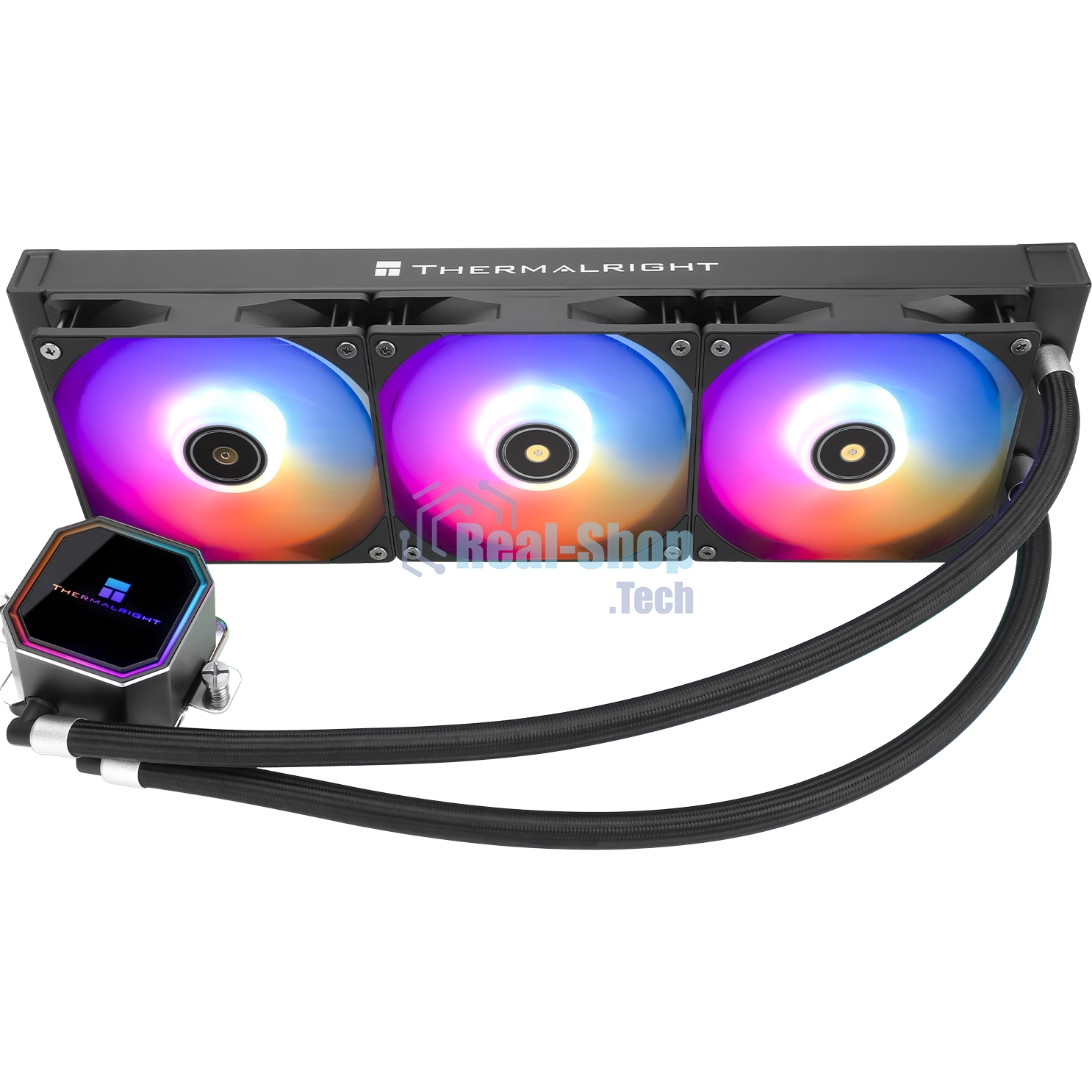 Система жидкостного охлаждения Thermalright Frozen Prism 360 ARGb Soc-AM5/AM4/1151/1200/2066/1700 черный 4-pin 27dB Al Ret (F-PRISM-360-BL-ARGb)